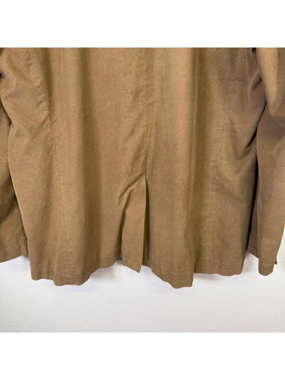 J Crew Mens Blazer Brown Corduroy 3 Button Sport Coat Jacket Academia Size XL